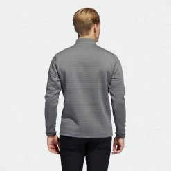 Adidas DWR 1/4 Zip Golf Sweater 13 Adidas DWR 1/4 Zip Golf Sweater -Golf Shoes Sales Store Adidas AW22 DWR Quarter Zip Left Chest HM8281 SWADI324 Grey Four Model 3