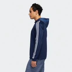 Adidas 3 Stripe COLD.RDY Golf Hoodie -Golf Shoes Sales Store Adidas AW22 Three Stripe Cold.Rdy Hoodie HS4813 SWADI318 Collegiate Navy Model 4