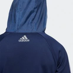 Adidas 3 Stripe COLD.RDY Golf Hoodie -Golf Shoes Sales Store Adidas AW22 Three Stripe Cold.Rdy Hoodie HS4813 SWADI318 Collegiate Navy Model 5