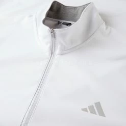 Adidas Elevated 1/4 Zip Golf Sweater -Golf Shoes Sales Store Adidas SS23 Elevated Quarter Zip Sweater IB6113 SWADI344 S White Detail