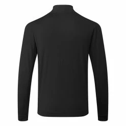 Adidas Elevated 1/4 Zip Golf Sweater 7 Adidas Elevated 1/4 Zip Golf Sweater -Golf Shoes Sales Store Adidas Elevated 1 4 Zip Golf Sweater Black IB6115 Back