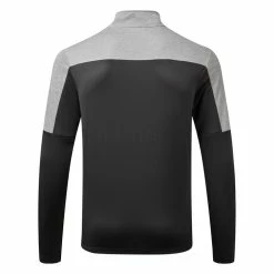 Adidas UPF Lightweight 1/4 Zip Golf Sweater -Golf Shoes Sales Store Adidas SS21 UPF Lightweight 1 4 Zip Sweater GR0756 Code SWADI269 Black back