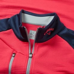 Callaway Blocked Ottoman Fleece 1/4 Zip Golf Sweater 9 Callaway Blocked Ottoman Fleece 1/4 Zip Golf Sweater -Golf Shoes Sales Store Callaway SS22 Blocked Ottoman Fleece 1 4 Zip Sweater Teaberry CGKFB0S3 678 SWCAL077 Detail