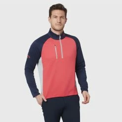 Callaway Blocked Ottoman Fleece 1/4 Zip Golf Sweater 11 Callaway Blocked Ottoman Fleece 1/4 Zip Golf Sweater -Golf Shoes Sales Store Callaway SS22 Blocked Ottoman Fleece 1 4 Zip Sweater Teaberry CGKFB0S3 678 SWCAL077 Model 1