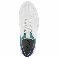 Ecco Tray Golf Shoes -Golf Shoes Sales Store Ecco Tray Golf Shoes White Blue Depths Caribbean 2