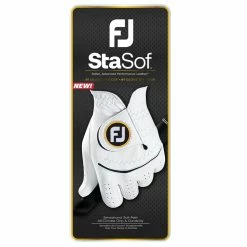 FootJoy StaSof Golf Glove -Golf Shoes Sales Store FootJoy 2023 StaSof Glove White 2