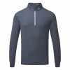 FootJoy ThermoSeries 1/2 Zip Golf Pullover 2 FootJoy ThermoSeries 1/2 Zip Golf Pullover -Golf Shoes Sales Store FootJoy AW22 Thermoseries Midlayer Sweater 88812 SWFOO160 S Charcoal Grey Front
