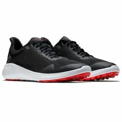 FootJoy FJ Flex 56141 Golf Shoes -Golf Shoes Sales Store FootJoy FJ Flex Shoes Black White Red 3