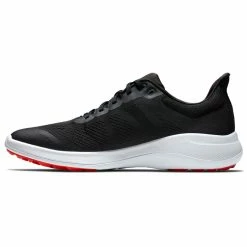 FootJoy FJ Flex 56141 Golf Shoes -Golf Shoes Sales Store FootJoy FJ Flex Shoes Black White Red 4
