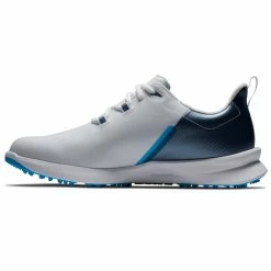 FootJoy Fuel Sport 55454 Golf Shoes -Golf Shoes Sales Store FootJoy FJ Fuel Sport Shoes White Navy Blue 4