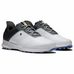 FootJoy FJ Stratos 50072 Golf Shoes -Golf Shoes Sales Store FootJoy FJ Stratos 50072 Golf Shoes White Black Forged Iron Blanc de Blanc 3