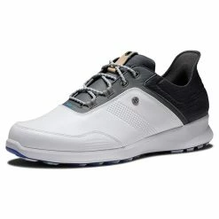 FootJoy FJ Stratos 50072 Golf Shoes -Golf Shoes Sales Store FootJoy FJ Stratos 50072 Golf Shoes White Black Forged Iron Blanc de Blanc 5