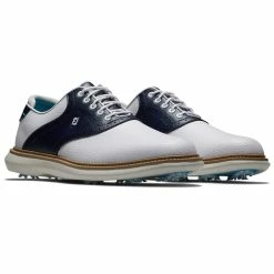 FootJoy FJ Traditions 57899 Golf Shoes -Golf Shoes Sales Store FootJoy FJ Traditions Shoes White Navy 3