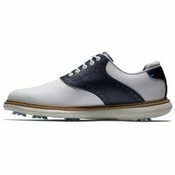FootJoy FJ Traditions 57899 Golf Shoes -Golf Shoes Sales Store FootJoy FJ Traditions Shoes White Navy 4
