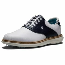 FootJoy FJ Traditions 57899 Golf Shoes -Golf Shoes Sales Store FootJoy FJ Traditions Shoes White Navy 5