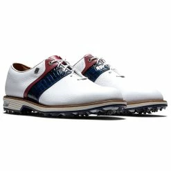 FootJoy Premiere Series Packard 53909 Golf Shoes -Golf Shoes Sales Store FootJoy Premiere Series Packard Golf Shoes White Navy Red 5