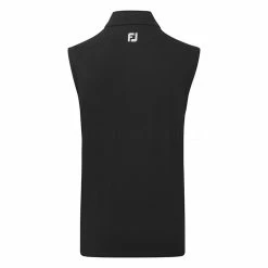 FootJoy Knit Full Zip Golf Vest 10 FootJoy Knit Full Zip Golf Vest -Golf Shoes Sales Store FootJoy SS22 Knit Full Zip Golf Vest Black 88455 Back