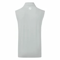 FootJoy Knit Full Zip Golf Vest -Golf Shoes Sales Store FootJoy SS22 Knit Full Zip Golf Vest Grey 88457 Back