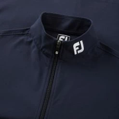 FootJoy Knit Full Zip Golf Vest -Golf Shoes Sales Store FootJoy SS22 Knit Full Zip Golf Vest Navy 88456 Detail