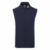 FootJoy Knit Full Zip Golf Vest 2 FootJoy Knit Full Zip Golf Vest -Golf Shoes Sales Store FootJoy SS22 Knit Full Zip Golf Vest Navy 88456 Front