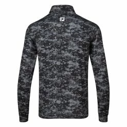 FootJoy Cloud Camo 1/2 Zip Golf Pullover 7 FootJoy Cloud Camo 1/2 Zip Golf Pullover -Golf Shoes Sales Store FootJoy SS23 Cloud Camo Print Midlayer 80110 SWFOO175 S Black Back