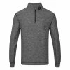 FootJoy Space Dye Chill-Out 1/4 Zip Golf Pullover 2 FootJoy Space Dye Chill-Out 1/4 Zip Golf Pullover -Golf Shoes Sales Store FootJoy SS23 Space Dye Chill Out Midlayer 80147 SWFOO178 S Black Front