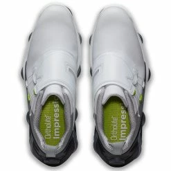 FootJoy Tour Alpha BOA 55509 Golf Shoes -Golf Shoes Sales Store FootJoy Tour Alpha BOA Golf Shoes White Grey Charcoal 2