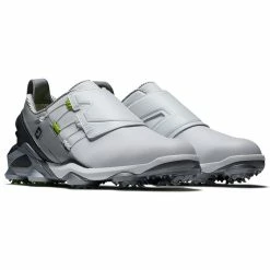 FootJoy Tour Alpha BOA 55509 Golf Shoes -Golf Shoes Sales Store FootJoy Tour Alpha BOA Golf Shoes White Grey Charcoal 5