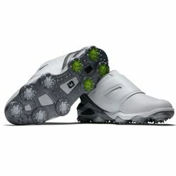 FootJoy Tour Alpha BOA 55509 Golf Shoes -Golf Shoes Sales Store FootJoy Tour Alpha BOA Golf Shoes White Grey Charcoal 6