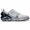 FootJoy Tour Alpha Double BOA 55508 Golf Shoes 1 FootJoy Tour Alpha Double BOA 55508 Golf Shoes -Golf Shoes Sales Store FootJoy Tour Alpha Double BOA Golf Shoes White Navy Charcoal 1