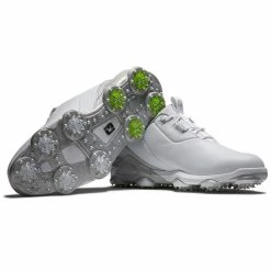 FootJoy Tour Alpha 55505 Golf Shoes -Golf Shoes Sales Store FootJoy Tour Alpha Golf Shoes White Grey Lime 6
