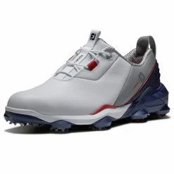 FootJoy Tour Alpha 55500 Golf Shoes -Golf Shoes Sales Store FootJoy Tour Alpha Shoes White Navy Grey 5