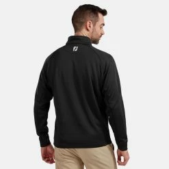 FootJoy Chill-Out 1/4 Zip Golf Pullover 13 FootJoy Chill-Out 1/4 Zip Golf Pullover -Golf Shoes Sales Store FootJoy SS19 Chill Out 2.0 Pullover 90146 Code SWFOO088 Black Model 3