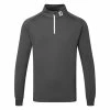FootJoy Chill-Out 1/4 Zip Golf Pullover -Golf Shoes Sales Store FootJoy SS20 Chill Out Pullover 90397 Code SWFOO110 Charcoal Front