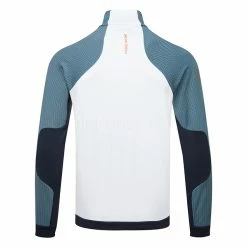 Galvingreen Galvin Green Donald Insula Golf Jacket 7 Galvingreen Galvin Green Donald Insula Golf Jacket -Golf Shoes Sales Store Galvin Green AW22 Donald Sweater Jacket G134513 SWGAL379 White Navy Orange Back