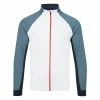 Galvingreen Galvin Green Donald Insula Golf Jacket -Golf Shoes Sales Store Galvin Green AW22 Donald Sweater Jacket G134513 SWGAL379 White Navy Orange Front