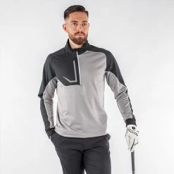 Galvingreen Galvin Green Daxton Insula Golf Pullover 14 Galvingreen Galvin Green Daxton Insula Golf Pullover -Golf Shoes Sales Store Galvin Green AW22 DAXTON G124270 SHARKSKIN BLACK WHITE model 1