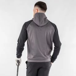 Galvingreen Galvin Green Devlin Insula Golf Hoodie -Golf Shoes Sales Store Galvin Green AW22 DEVLIN HOODED G134207 FORGED IRON BLACK model 3