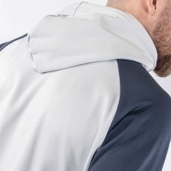 Galvingreen Galvin Green Devlin Insula Golf Hoodie -Golf Shoes Sales Store Galvin Green AW22 DEVLIN HOODED G134273 COOL GREY NAVY Model 4