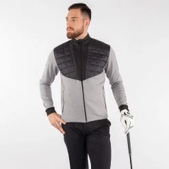 Galvingreen Galvin Green Damian Insula Golf Jacket 11 Galvingreen Galvin Green Damian Insula Golf Jacket -Golf Shoes Sales Store Galvin Green SS22 Damian Full Zip Insula Sweater G124107 Code SWGAL348 M Sharkskin Black Model 1