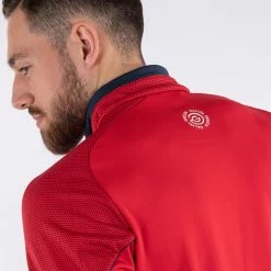 Galvingreen Galvin Green Daxton Insula Golf Pullover 12 Galvingreen Galvin Green Daxton Insula Golf Pullover -Golf Shoes Sales Store Galvin Green SS22 Daxton Insula Half Zip Pullover G124223 Code SWGAL352 M Red Navy White Model 2