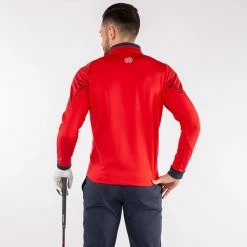 Galvingreen Galvin Green Daxton Insula Golf Pullover 13 Galvingreen Galvin Green Daxton Insula Golf Pullover -Golf Shoes Sales Store Galvin Green SS22 Daxton Insula Half Zip Pullover G124223 Code SWGAL352 M Red Navy White Model 3