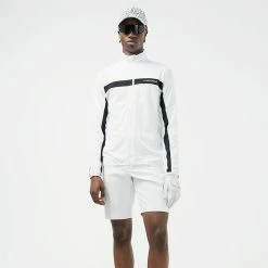 Jlindeberg J.Lindeberg Jarvis Full Zip Golf Jacket -Golf Shoes Sales Store J.Lindeberg SS22 Jarvis Mid Layer GMJS03873 0000 Code SWLIN045 M White Black Model 1