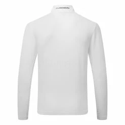 Jlindeberg J.Lindeberg Luke 1/2 Zip Golf Sweater -Golf Shoes Sales Store J.Lindeberg SS22 Luke Half Zip Mid Layer GMJS06340 0000 Code SWLIN044 M White Black Back