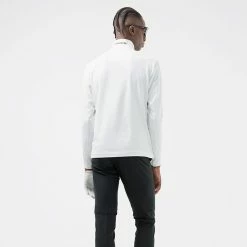 Jlindeberg J.Lindeberg Luke 1/2 Zip Golf Sweater -Golf Shoes Sales Store J.Lindeberg SS22 Luke Half Zip Mid Layer GMJS06340 0000 Code SWLIN044 M White Black model 3