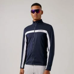 Jlindeberg J.Lindeberg Jarvis Full Zip Golf Jacket -Golf Shoes Sales Store J.Lindeberg AW21 Jarvis Full Zip Sweater Jacket GMJS03873 Code SWLIN020 L Navy White Model 1