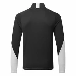 Mizuno Winter Breeze 1/4 Zip Golf Sweater 7 Mizuno Winter Breeze 1/4 Zip Golf Sweater -Golf Shoes Sales Store Mizuno AW22 Winter Breeze 1 4 Zip 52GA2506 05 SWMIZ052 2XL Grey Black Back