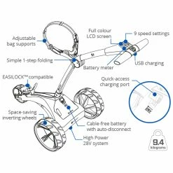 Motocaddy S1 Electric Golf Trolley -Golf Shoes Sales Store Motocaddy S1 Lithium Electric Golf Trolley Tech Info