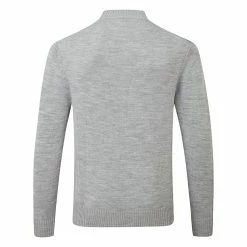 Nike Tiger Woods Crew Knit Golf Sweater -Golf Shoes Sales Store Nike AW21 Tiger Woods Jumper Knit Sweater DA4151 063 Code SWNIK252 M Dark Grey Heather Back