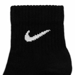 Nike Everyday Lightweight Ankle Golf Socks (3 Pack) 8 Nike Everyday Lightweight Ankle Golf Socks (3 Pack) -Golf Shoes Sales Store Nike Everyday Lightweight Ankle Golf Socks 3 Pack Black 3